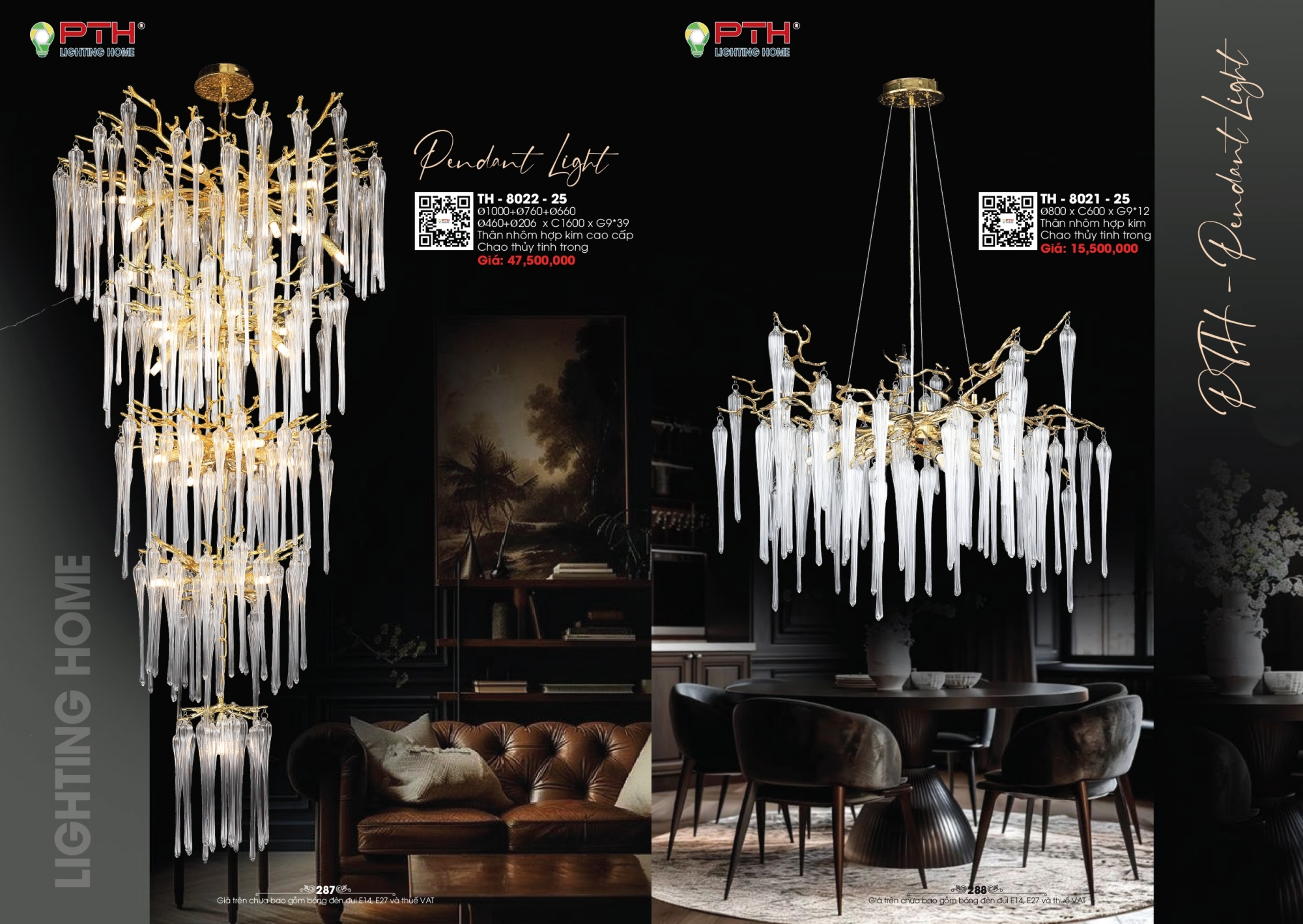 Bảng giá đèn trang trí PTH Lighting Home 2026